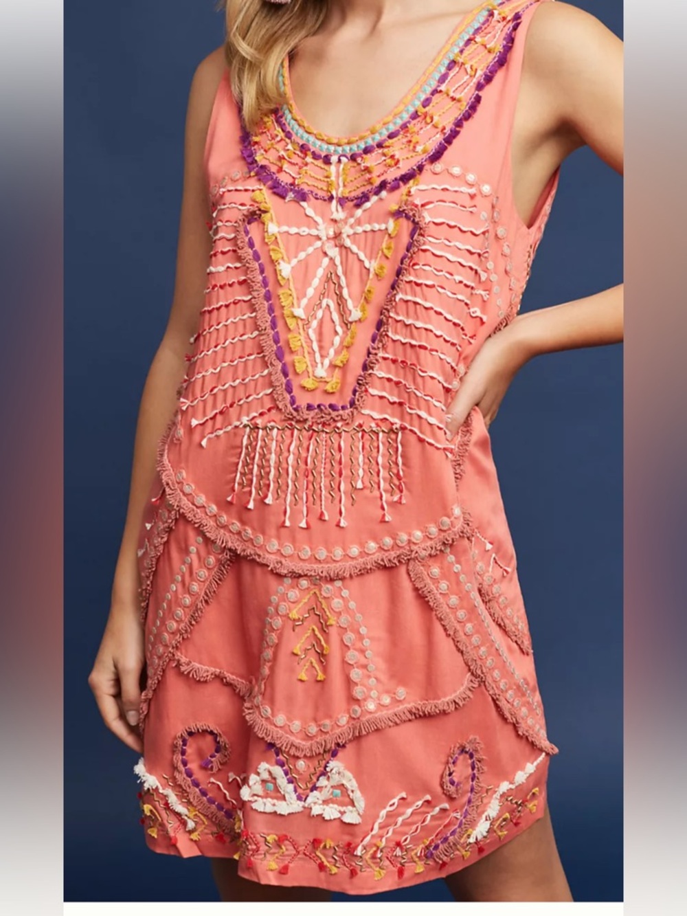 Bl-nk London Reveka Embellished Shift Dres